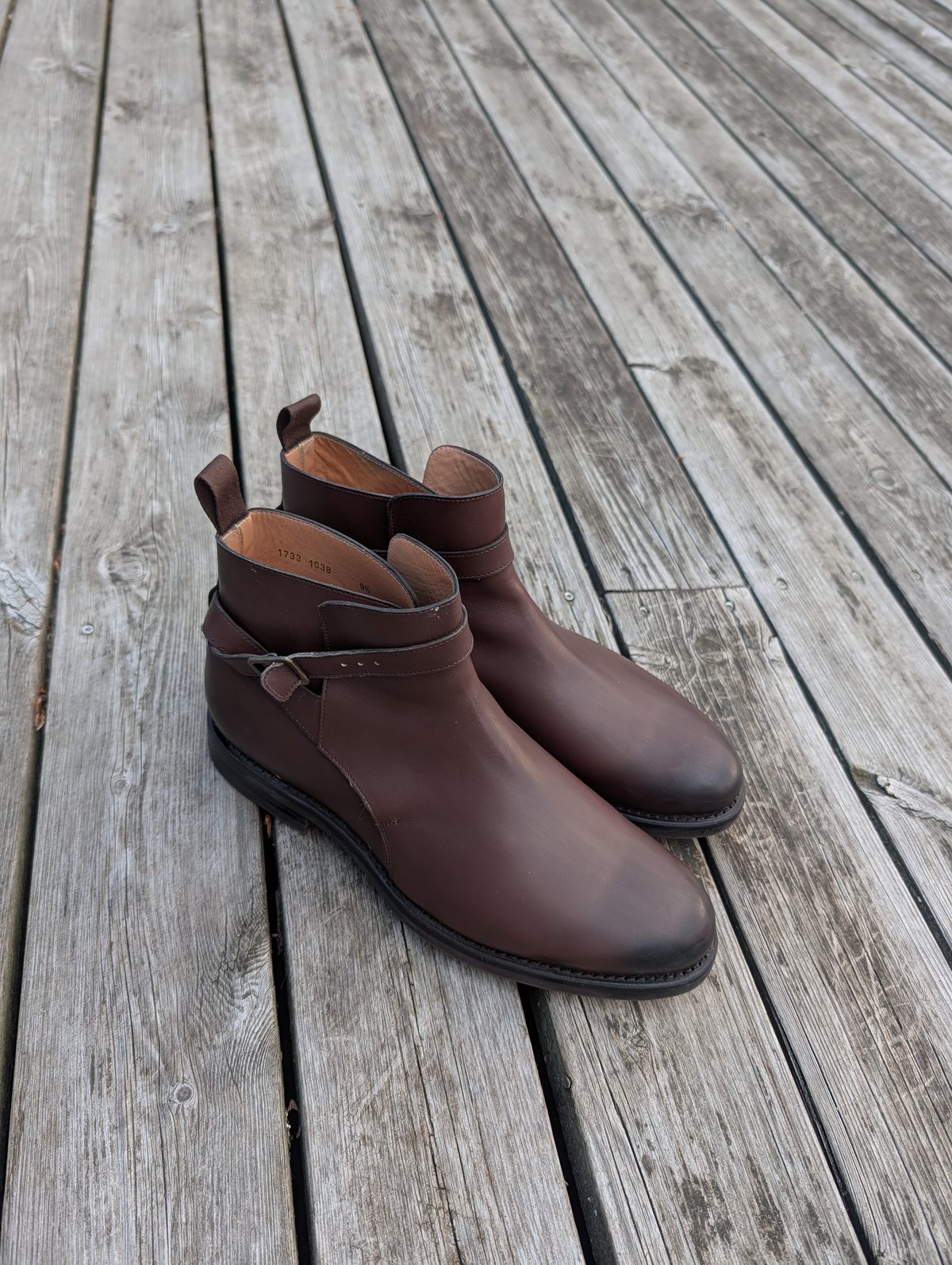 Malfroid Bonneville II jodhpur boots in dark brown leather with Vibram Gumlite sole
