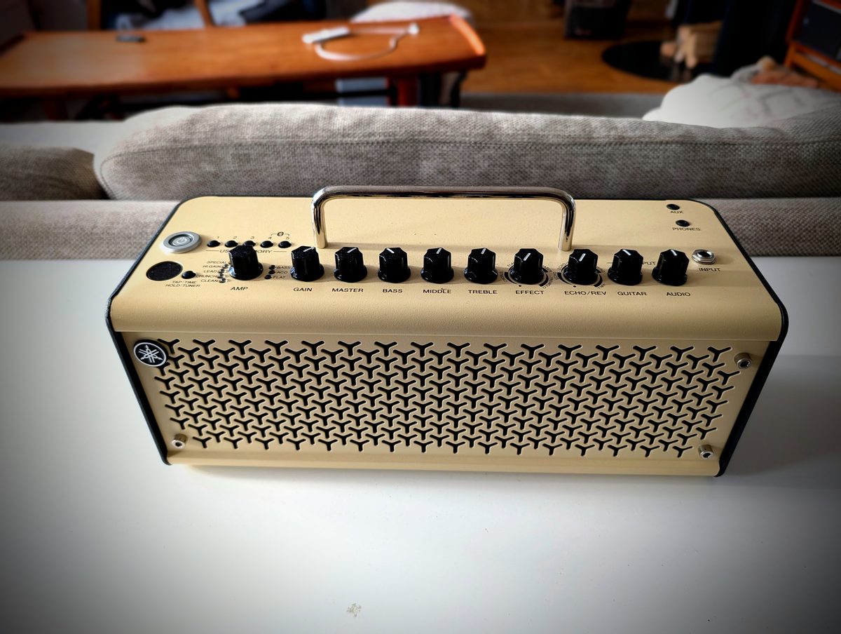 Yamaha THR10II desktop amplifier in black, compact form factor on a desk